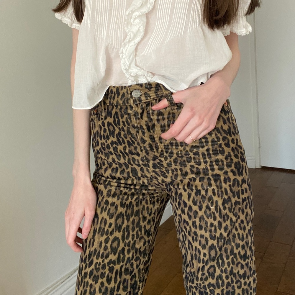 Levi’s Leopard Print Corduroy Pants